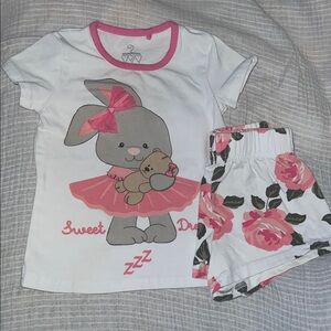 Boutique LIMONADA 💕 Precious bunny pj set with roses
